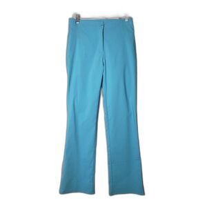 My Tina Pants Womens Large Flare Dress Trousers Made In USA Rayon Spandex Nylon